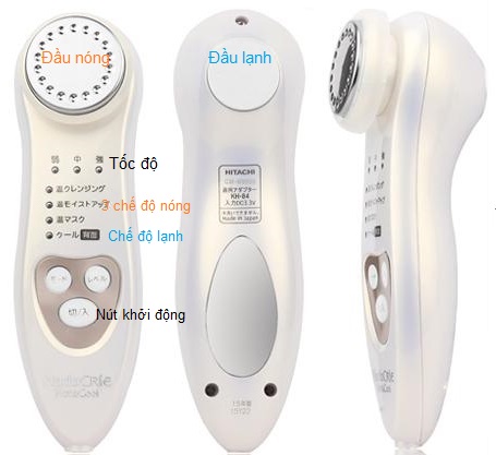 Máy massage nóng lạnh hitachi dưỡng ẩm da và se lỗ chân lông